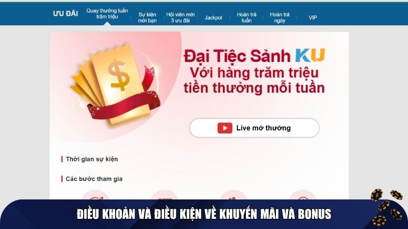Điều khoản và điều kiện về khuyến mãi và Bonus