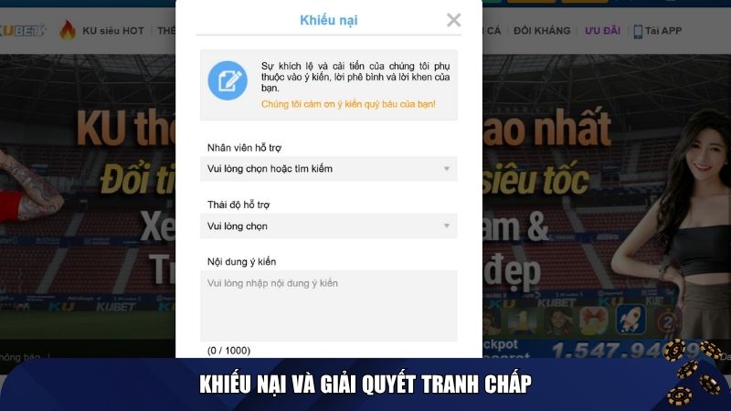 Khiếu nại và giải quyết tranh chấp